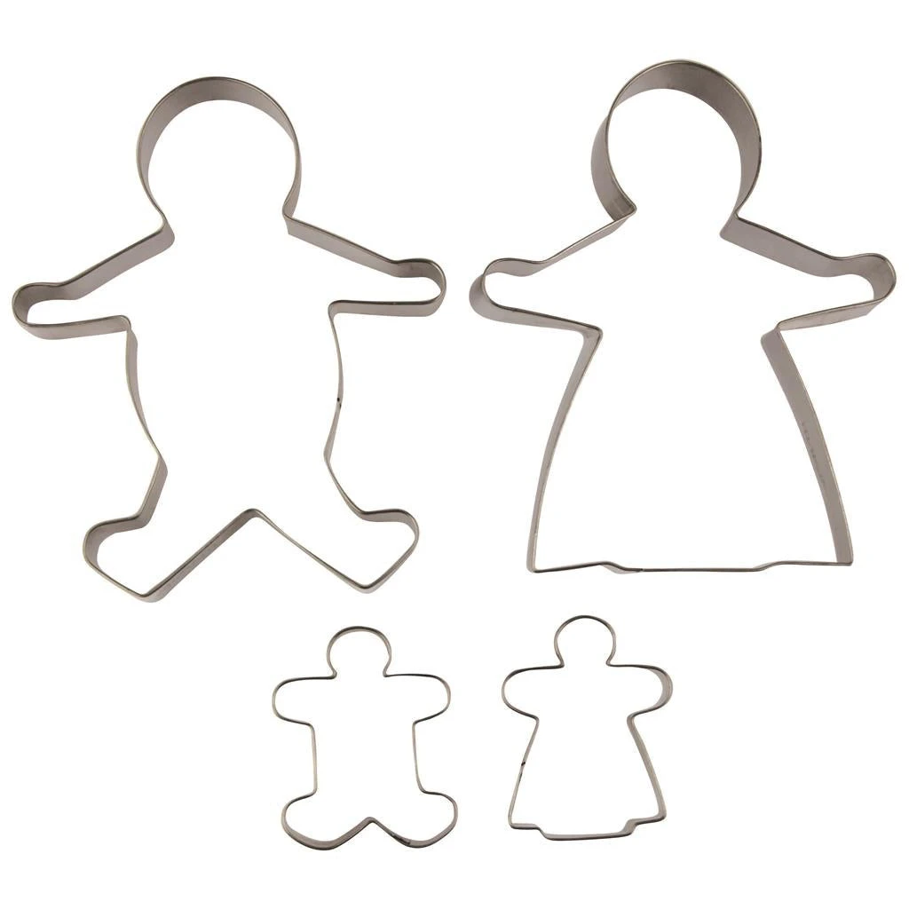 Avanti Ginger Bread Family Cookie Cutters - Set of 4 Avanti Ginger Bread Family Cookie Cutters - Set Of 4 -Matchbox store