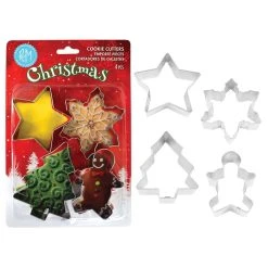 R And M Christmas Cookie Cutter Set 4