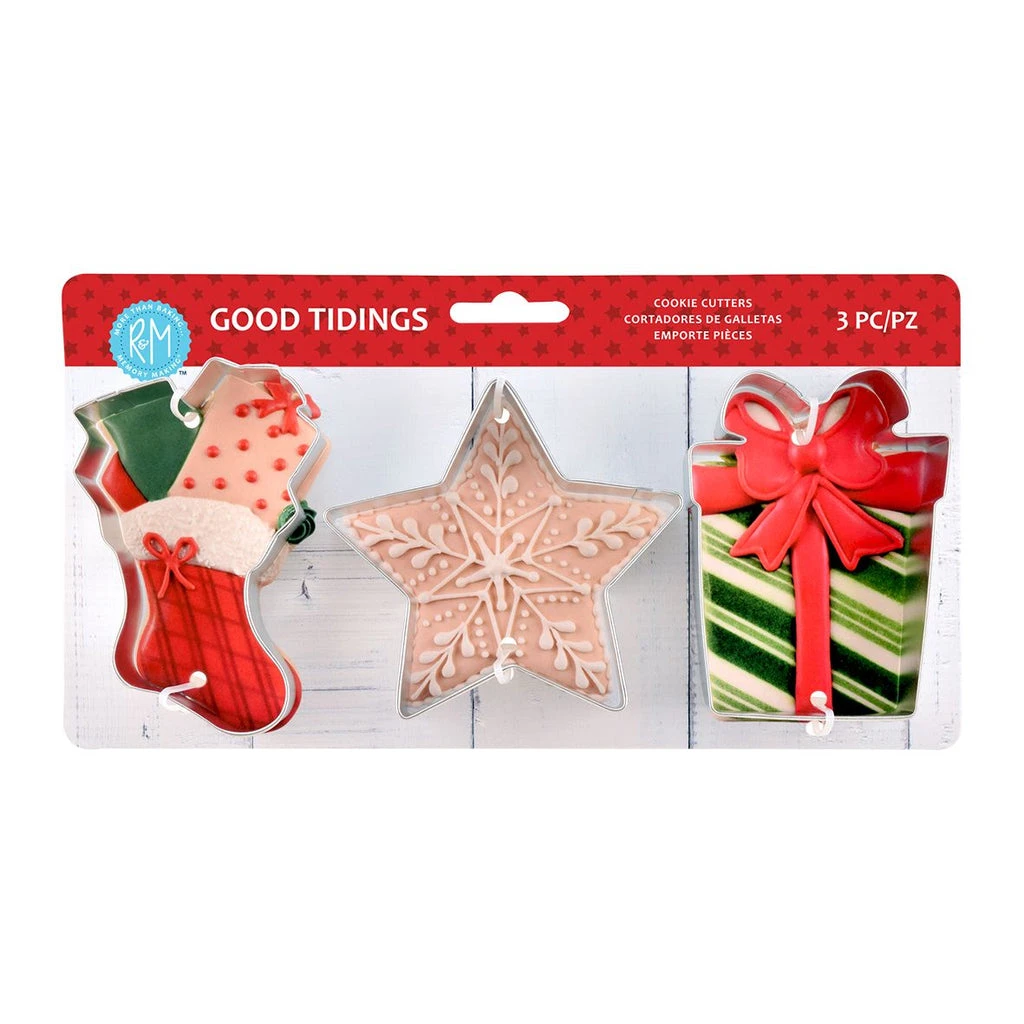 R and M Good Tidings Cookie Cutter Set 3 R And M Good Tidings Cookie Cutter Set 3 -Matchbox store 2763