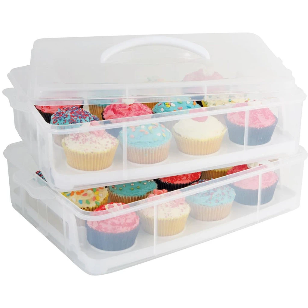 Daily Bake 24 Cup Stackable Cupcake Carrier 3 Daily Bake 24 Cup Stackable Cupcake Carrier