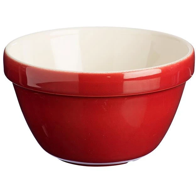 Mason Cash Burgandy Colour Mix Pudding - 16cm 3 Mason Cash Burgandy Colour Mix Pudding - 16cm
