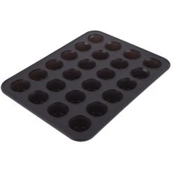 Daily Bake 24 Cup Mini Muffin Pan 32.5cm X 24.5cm X 2.75cm - Charcoal
