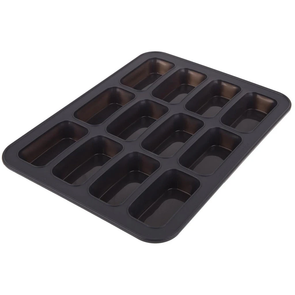 Daily Bake 12 Cup Mini Loaf Pan 32.5cm X 24.5cm - Charcoal 3 Daily Bake 12 Cup Mini Loaf Pan 32.5cm X 24.5cm - Charcoal