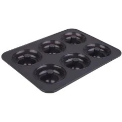 Daily Bake Silicone 6 Cup Doughnut Pan - Charcoal