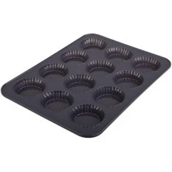 Daily Bake Silicone 12 Cup Mini Quiche Pan 32.5cm X 24.5cm - Charcoal