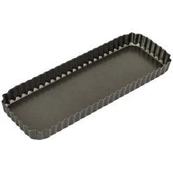 BAKEMASTER Loose Base Rectangular Quiche Pan - 36cm X 13cm X 3.5cm