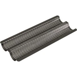 BAKEMASTER Perfect Crust Baguette Tray - 39cm X 16cm