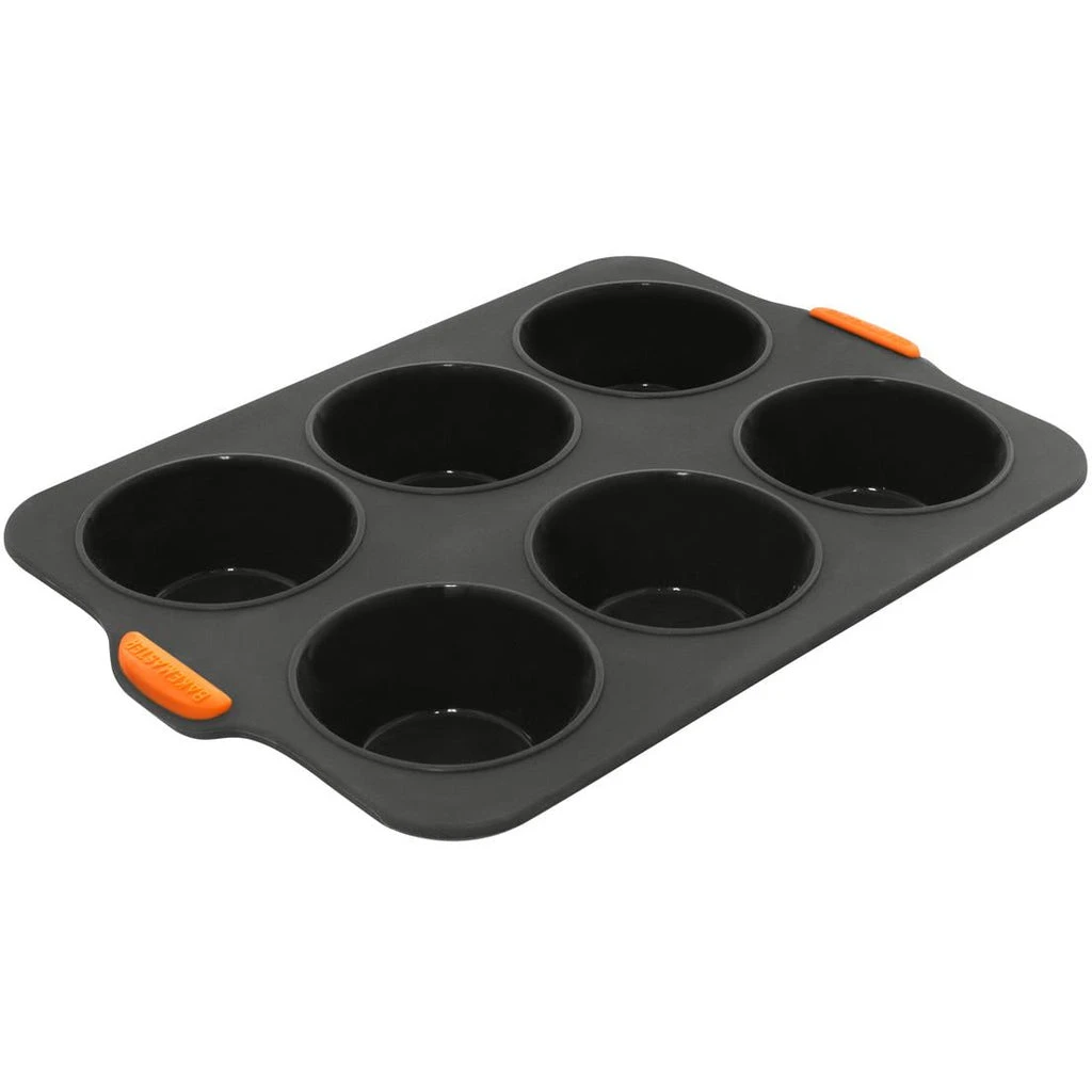 BAKEMASTER Silicone 6 Cup Jumbo Muffin 3 BAKEMASTER Silicone 6 Cup Jumbo Muffin