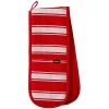 Ladelle Butcher Stripe Series II Red Double Oven Mitt -Matchbox store 48043LAD 1024x1024