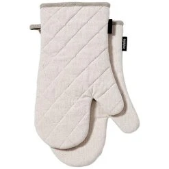 Ladelle Eco Recycled Natural 2pk Oven Mitt