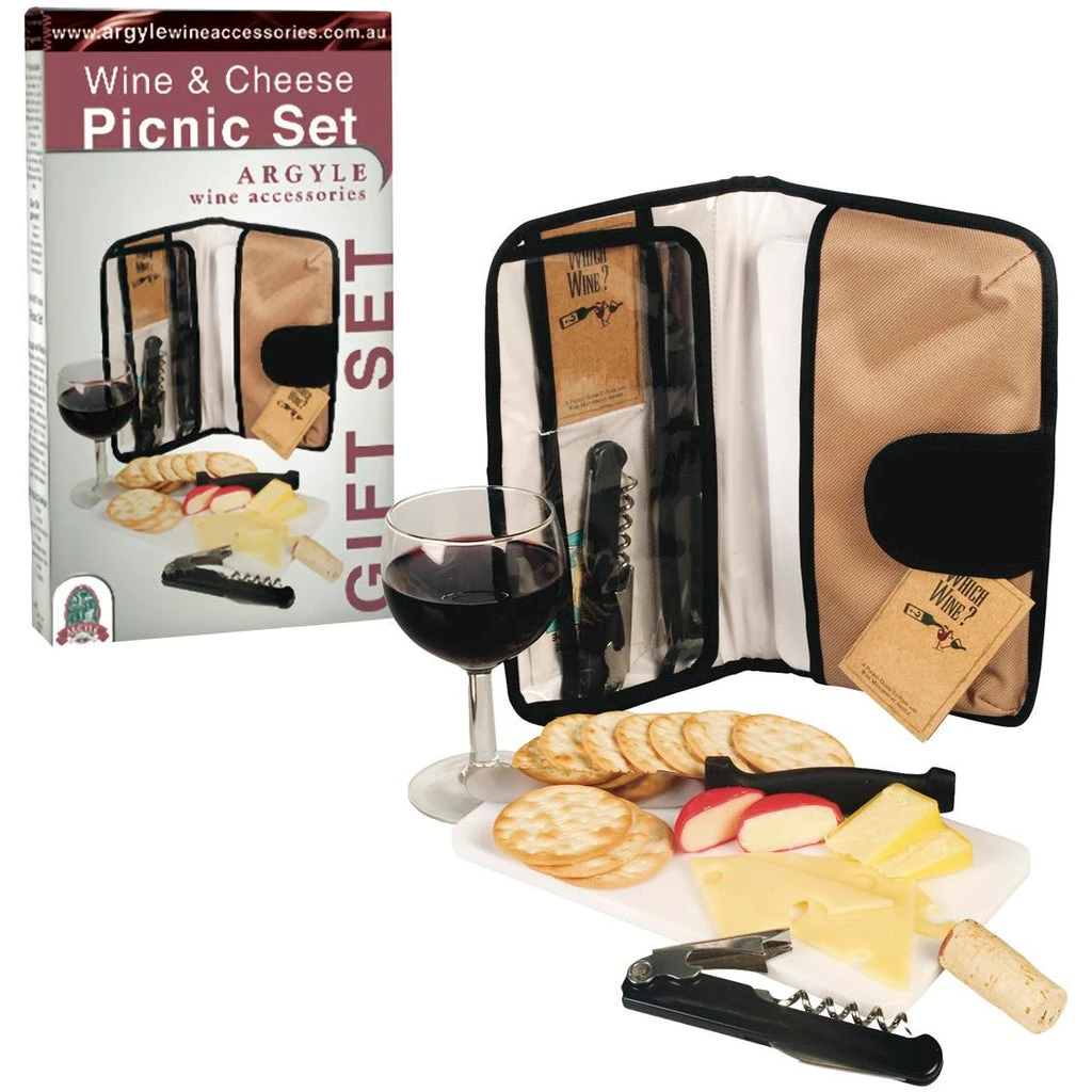 Argyle Wine And Cheese Picnic Set Argyle Wine And Cheese Picnic Set -Matchbox store