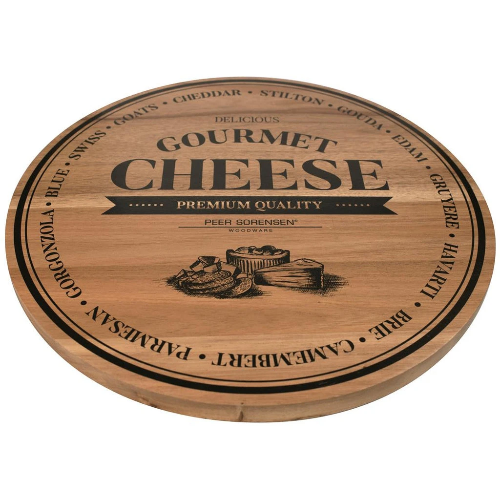 Peer Sorensen Round Cheese Board 40cm x 2cm Acacia Peer Sorensen Round Cheese Board 40cm X 2cm Acacia -Matchbox store