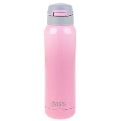 Oasis Insulated Sports Bottle With Straw Stainless Steel 500ml - Soft Pink