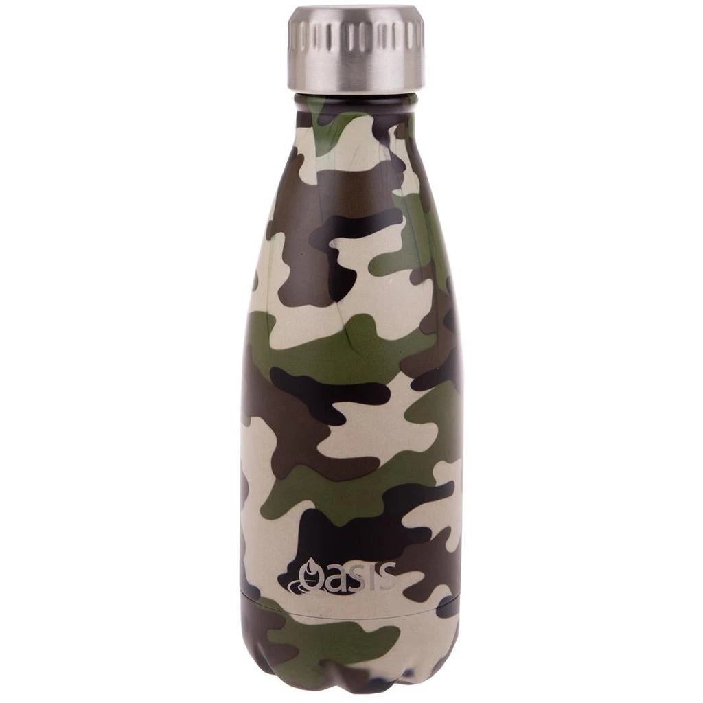 Oasis Double Wall Insulated Drink Bottle 350ml - Camo Green Oasis Double Wall Insulated Drink Bottle 350ml - Camo Green -Matchbox store
