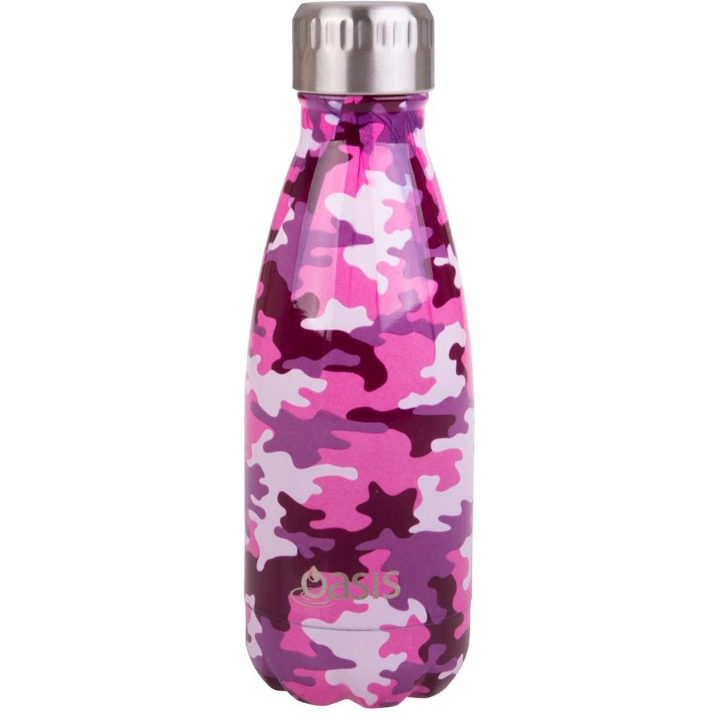 Oasis Double Wall Insulated Drink Bottle 350ml - Camo Pink 3 Oasis Double Wall Insulated Drink Bottle 350ml - Camo Pink