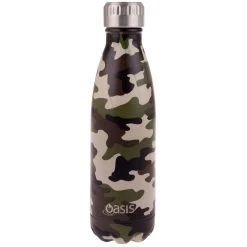 Oasis Double Wall Insulated Drink Bottle 500ml - Camo Green