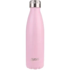 Oasis Drink Bottle 500ml Stainless Steel Double Wall Insulated - Matte Carnation