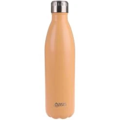 Oasis Drink Bottle 750ml Stainless Steel Double Wall Insulated - Matte Rockmelon