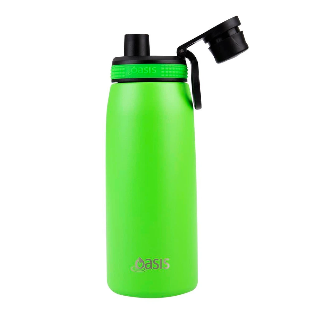 Oasis Insulated Sports Bottle Screw Cap 780ml Neon Green 4 Oasis Insulated Sports Bottle Screw Cap 780ml Neon Green - Image 2
