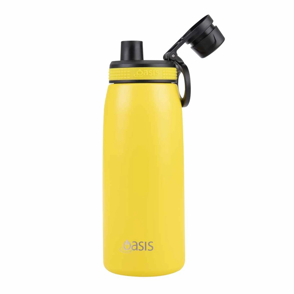 Oasis Insulated Sports Bottle Screw Cap 780ml Neon Yellow 4 Oasis Insulated Sports Bottle Screw Cap 780ml Neon Yellow - Image 2
