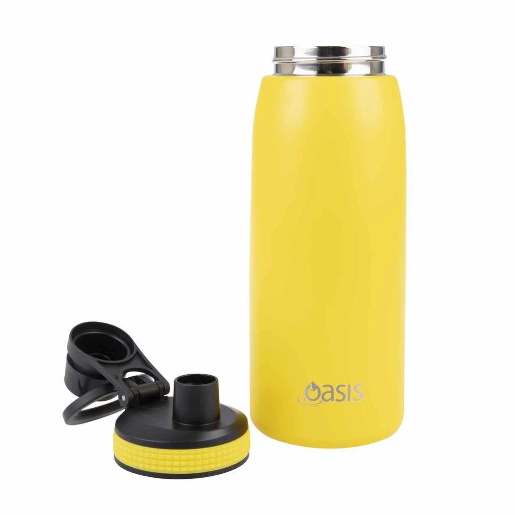 Oasis Insulated Sports Bottle Screw Cap 780ml Neon Yellow 5 Oasis Insulated Sports Bottle Screw Cap 780ml Neon Yellow - Image 3