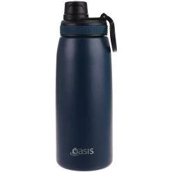 Oasis Insulated Sports Bottle Screw Cap 780ml Navy