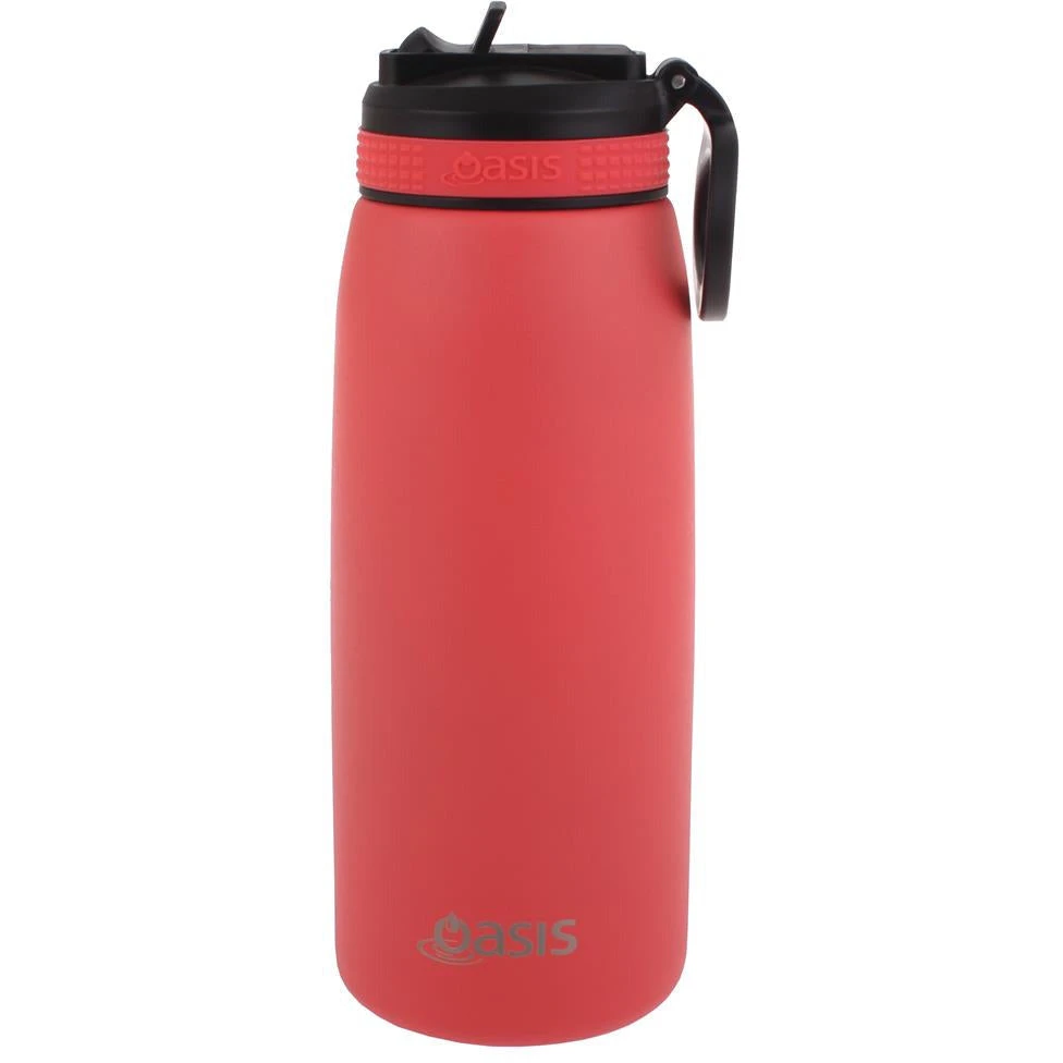 Oasis Insulated Sports Bottle Sipper Straw 780ml Coral 3 Oasis Insulated Sports Bottle Sipper Straw 780ml Coral