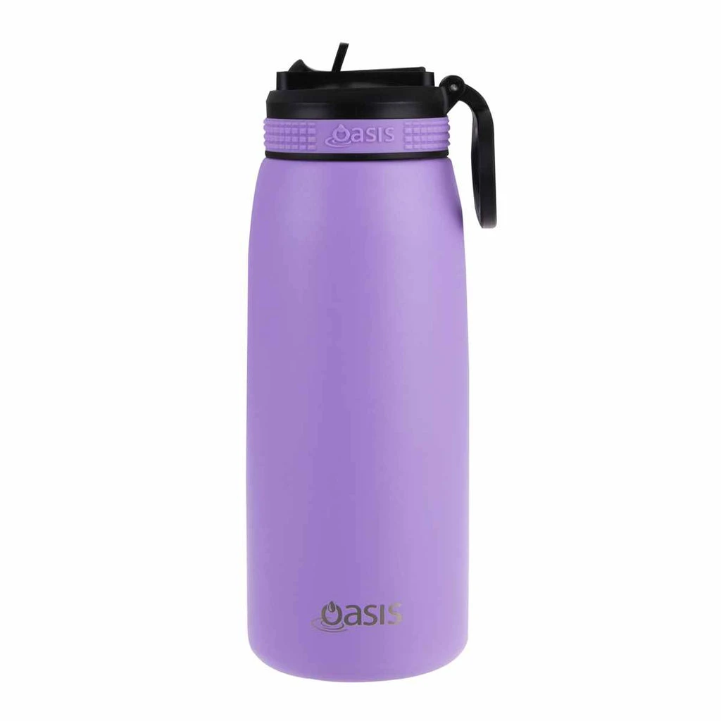 Oasis Insulated Sports Bottle Sipper Straw 780ml Lavender 3 Oasis Insulated Sports Bottle Sipper Straw 780ml Lavender