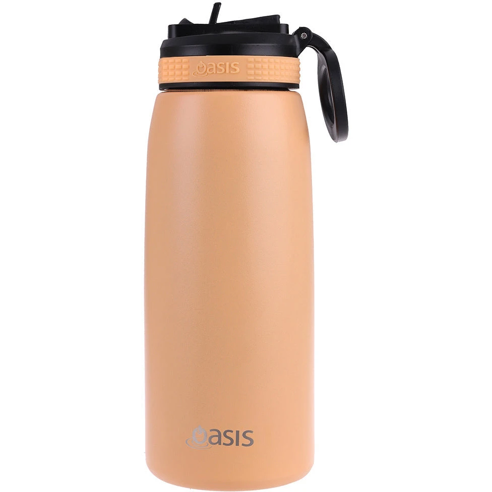 Oasis Insulated Sports Bottle Sipper Straw 780ml Rockmelon 3 Oasis Insulated Sports Bottle Sipper Straw 780ml Rockmelon
