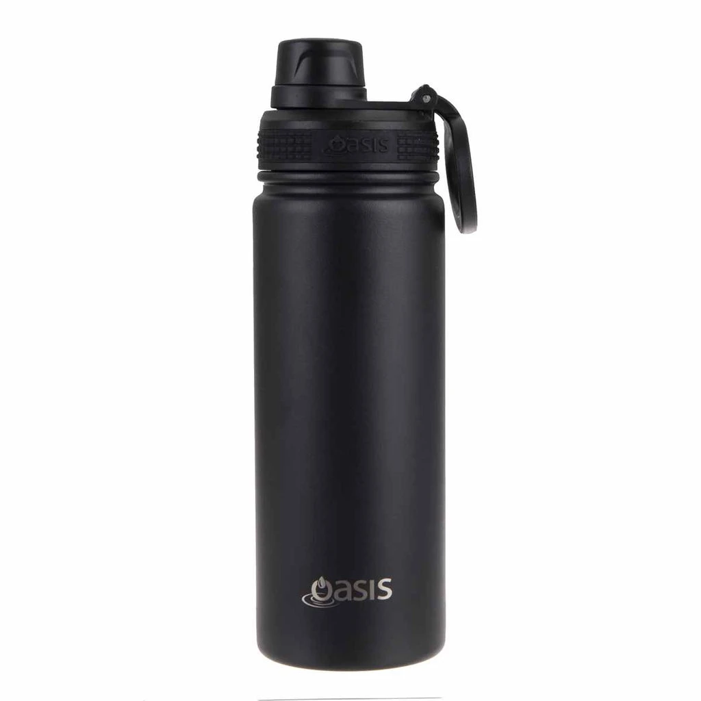 Oasis Insulated Challenger Bottle With Screw Cap 550ml Black 3 Oasis Insulated Challenger Bottle With Screw Cap 550ml Black