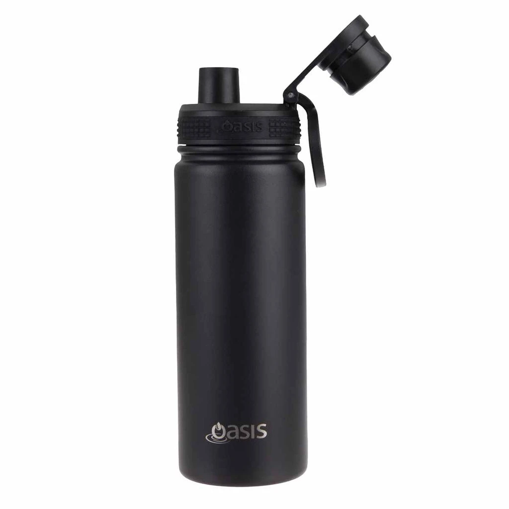 Oasis Insulated Challenger Bottle With Screw Cap 550ml Black 4 Oasis Insulated Challenger Bottle With Screw Cap 550ml Black - Image 2