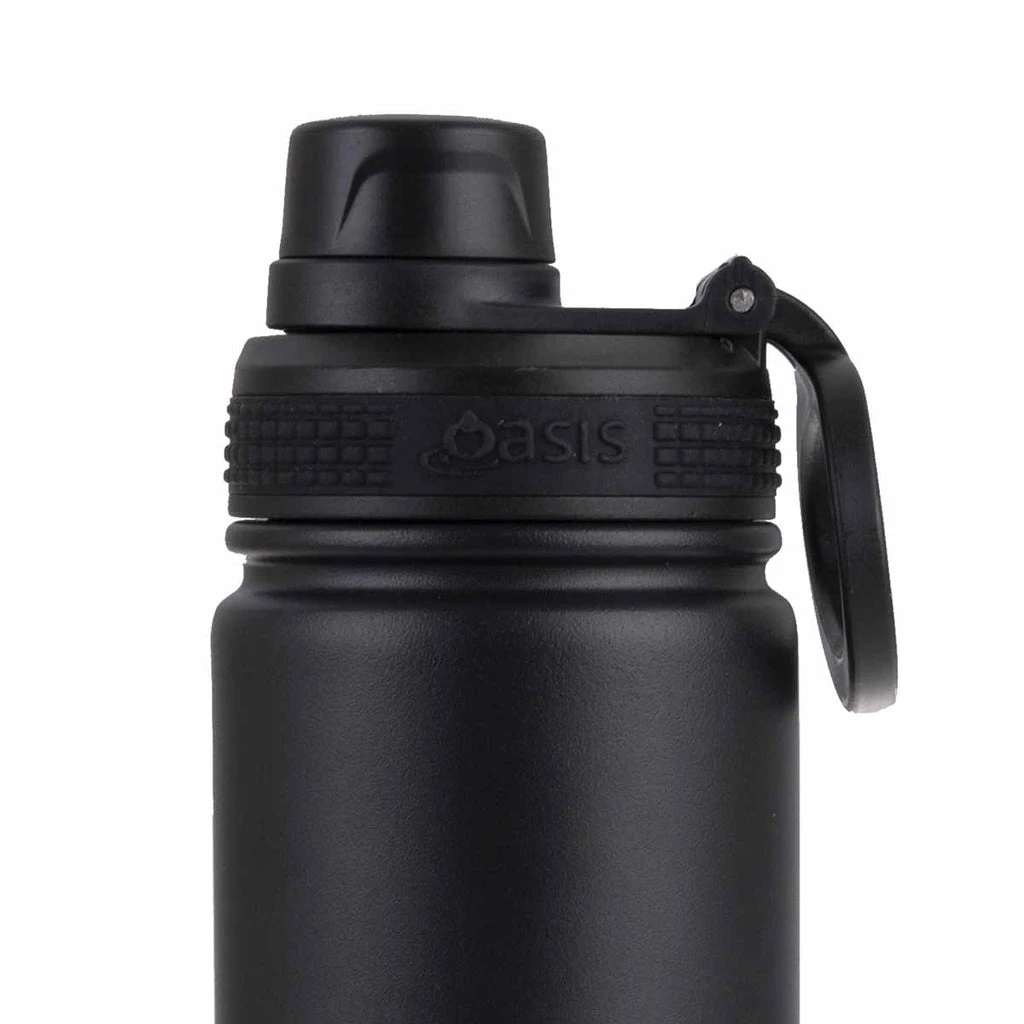 Oasis Insulated Challenger Bottle With Screw Cap 550ml Black 7 Oasis Insulated Challenger Bottle With Screw Cap 550ml Black - Image 5