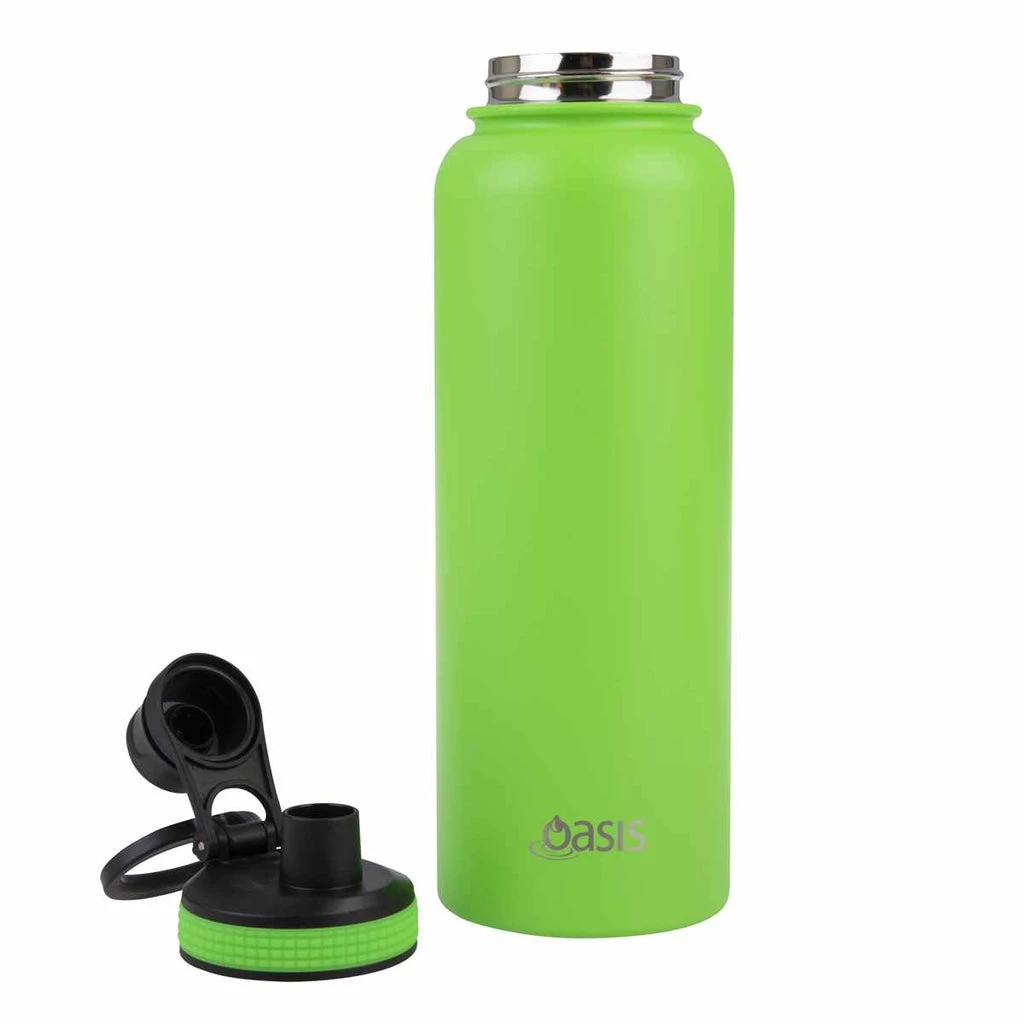 Oasis Insulated Challenger Bottle With Screw Cap 1.1L Neon Green 6 Oasis Insulated Challenger Bottle With Screw Cap 1.1L Neon Green - Image 4