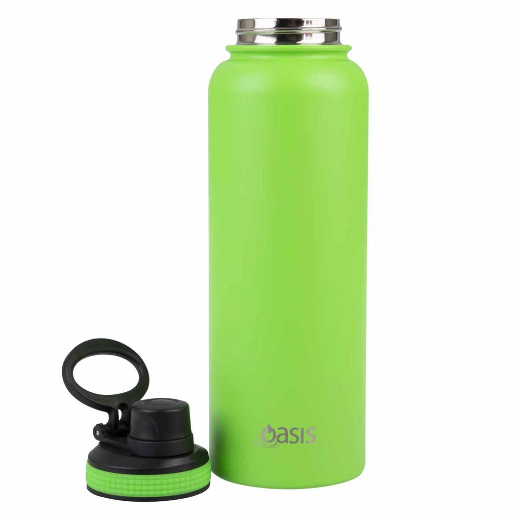 Oasis Insulated Challenger Bottle With Screw Cap 1.1L Neon Green 5 Oasis Insulated Challenger Bottle With Screw Cap 1.1L Neon Green - Image 3