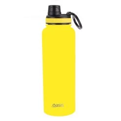 Oasis Insulated Challenger Bottle With Screw Cap 1.1L Neon Yellow