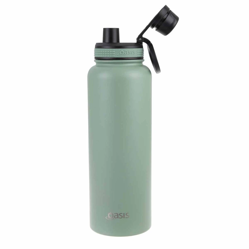 Oasis Insulated Challenger Bottle With Screw Cap 1.1L Sage Green 4 Oasis Insulated Challenger Bottle With Screw Cap 1.1L Sage Green - Image 2