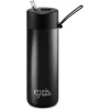 Frank Green 20oz Reusable Bottle - Straw Lid - Midnight (Black) -Matchbox store 9BLR4S6 FrankGreenUltimateCeramicReusableDrinkBottlewithStraw20oz MidnightBlack 1024x1024