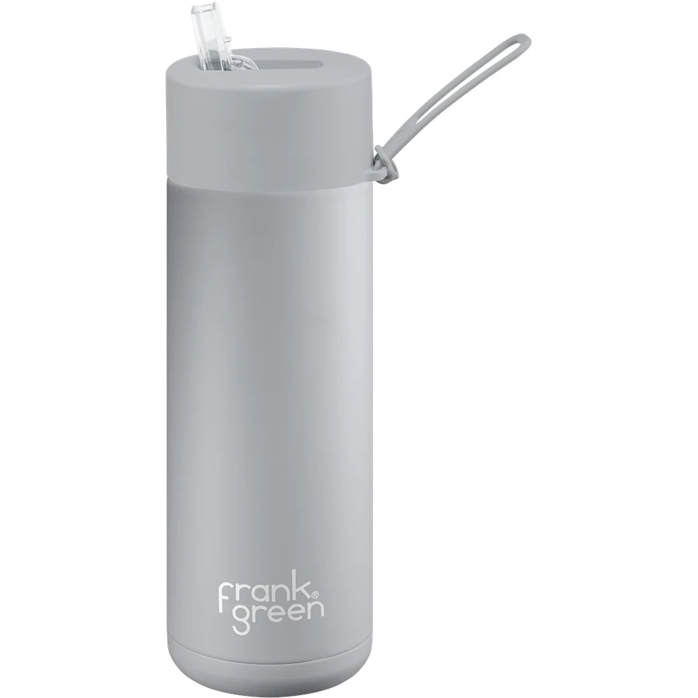 Frank Green 20oz Reusable Bottle - Straw Lid - Harbor Mist Frank Green 20oz Reusable Bottle - Straw Lid - Harbor Mist -Matchbox store 9HMR4S6 FrankGreenUltimateCeramicReusableDrinkBottlewithStraw20oz