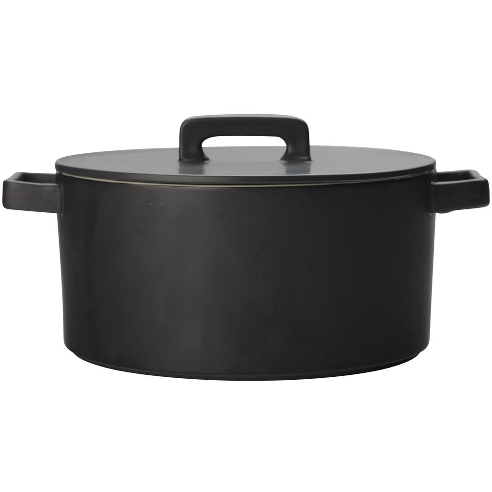Maxwell And Williams Epicurious Round Casserole 1.3L - Black 3 Maxwell And Williams Epicurious Round Casserole 1.3L - Black