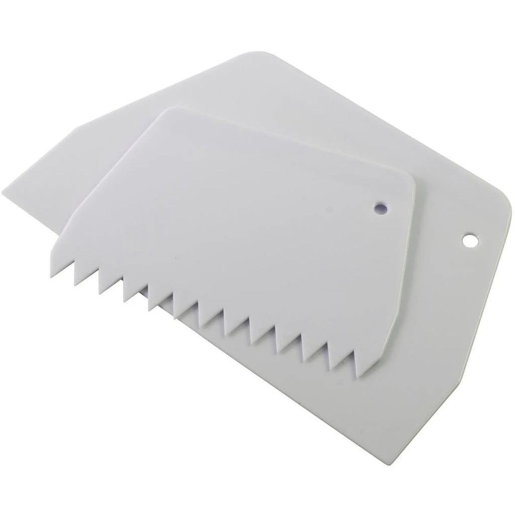 BAKEMASTER Cakemaster Icing Scraper Set Of 2 3 BAKEMASTER Cakemaster Icing Scraper Set Of 2