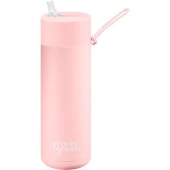 Frank Green 20oz Reusable Bottle - Straw Lid - Blushed