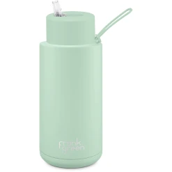 Frank Green 34oz Reusable Bottle - Straw Lid - Mint Gelato