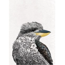 Maxwell And Williams Marini Ferlazzo Birds Tea Towel 50cm X 70cm - Kookaburra