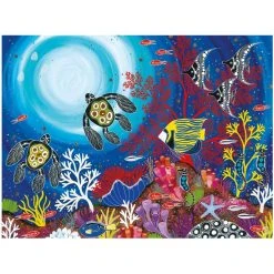 Maxwell And Williams Melanie Hava Jugaig-Bana-Wabu Tea Towel 50X70cm Reef Wonderland