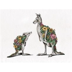 Maxwell And Williams Marini Ferlazzo Australian Families Tea Towel 50X70cm Kangaroo