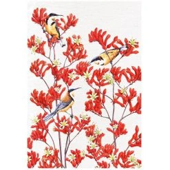 Maxwell And Williams Royal Botanic Gardens - Garden Friends Tea Towel 50X70Cm Spinebill