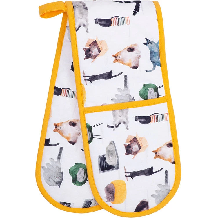 Maxwell And Williams Marc Martin Feline Friends Double Oven Glove 3 Maxwell And Williams Marc Martin Feline Friends Double Oven Glove
