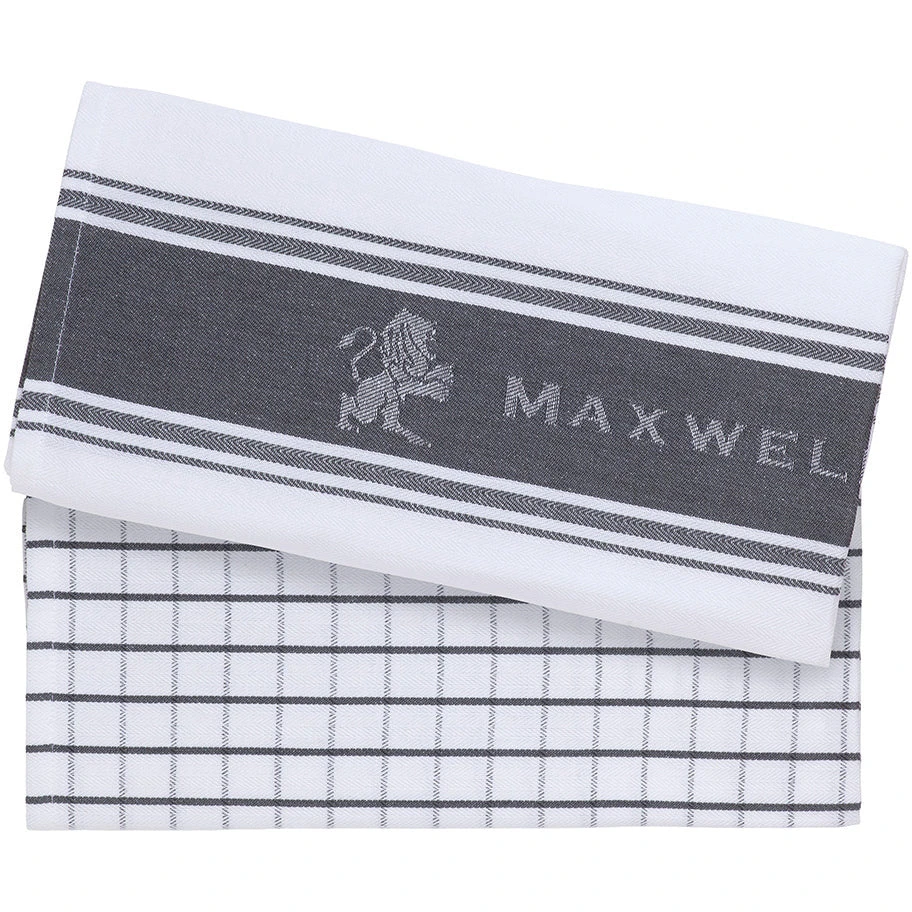 Maxwell And Williams Epicurious Tea Towel 50x70cm Set Of 2 Grey 3 Maxwell And Williams Epicurious Tea Towel 50x70cm Set Of 2 Grey