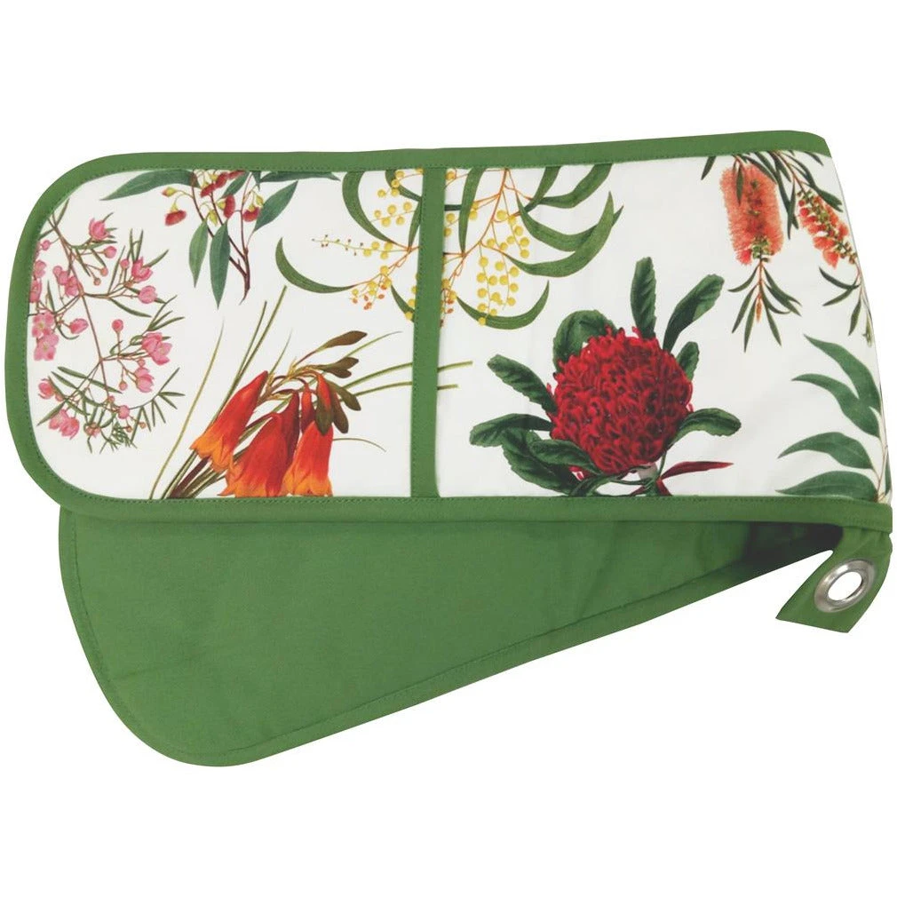Maxwell and Williams Royal Botanic Garden Double Oven Glove - Green Maxwell And Williams Royal Botanic Garden Double Oven Glove - Green -Matchbox store