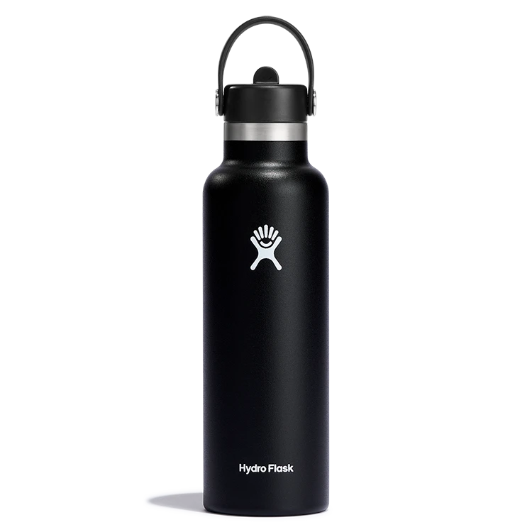 Hydro Flask 21oz Standard Mouth Straw Lid - Black 3 Hydro Flask 21oz Standard Mouth Straw Lid - Black